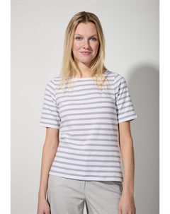 Футболка с принтом WITH STRIPES, серый More&more