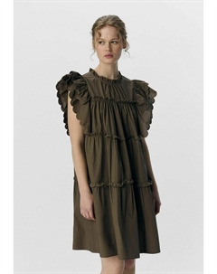 Повседневное платье MINI GERÜSCHTES, оливковый Object