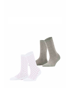 Носки FINE DOT 2-PACK, белый Esprit