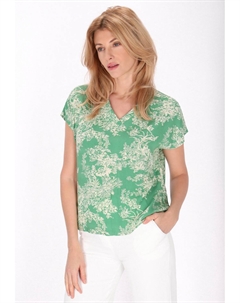 Блуза, зеленый Usha