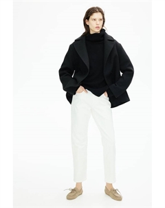 Узкие прямые джинсы с высокой щиколоткой, белый H&m