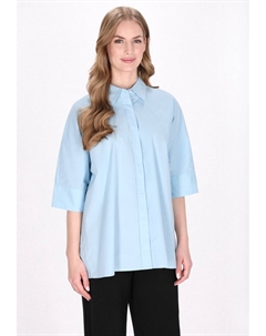 Блузка на пуговицах, синий Dreimaster