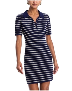 Мини-платье в полоску Viola, синий Rag & bone