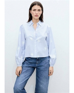 Блузка на пуговицах PALOMA, светло-голубой Mango