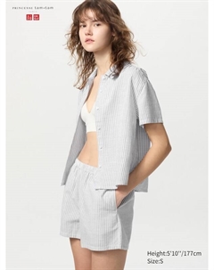 Пижама (полосатая), серый Uniqlo