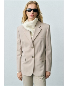 Блейзер, бежевый Mango