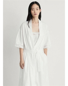 Халат MIRNA, белый Mango