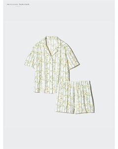 Пижама (с принтом), бежевый Uniqlo