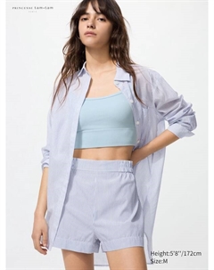 Хлопковые шорты, синий Uniqlo