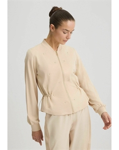 Толстовка на молнии, бежевый Liu jo