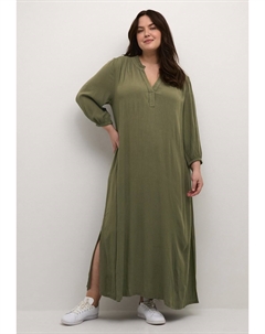 Длинное платье, бутылочно-зеленый Kaffe curve