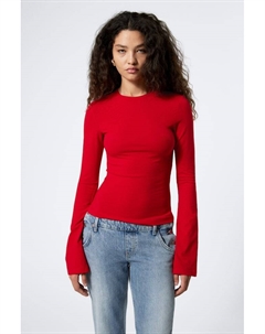 Рубашка из хлопка с длинными рукавами, красный Weekday