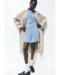 Плиссированная юбка, синий H&m