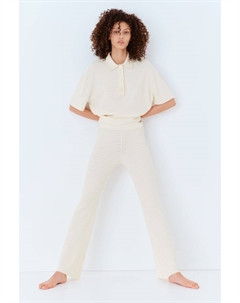 Брюки ажурной вязки, бежевый H&m