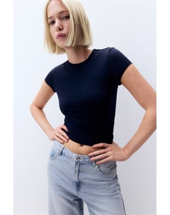 Футболка, облегающая фигуру, синий H&m