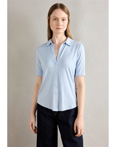 Блузка на пуговицах SHORT SLEEVE, светло-голубой Marc o'polo