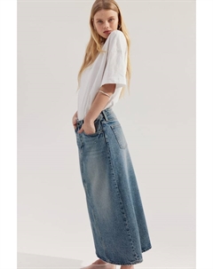 Юбка джинсовая А-силуэта, синий H&m