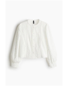 Блузка с английской вышивкой, белый H&m