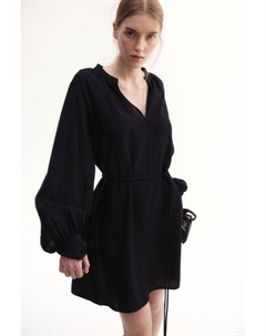 Платье-Туника с завязывающимся поясом, черный H&m