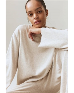 Свитер оверсайз с закругленным подолом., бежевый H&m