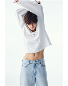 Широкие джинсы, синий H&m