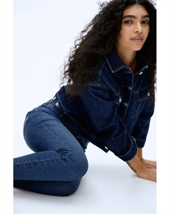 Джинсы сверхвысокой щиколотки, синий H&m