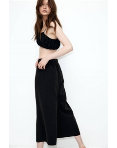Широкие брюки-кюлоты, черный H&m