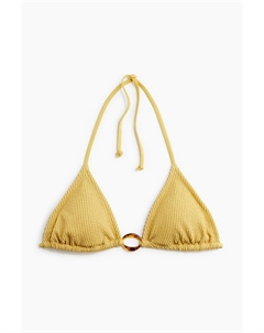 Мягкий треугольный верх бикини, желтый H&m