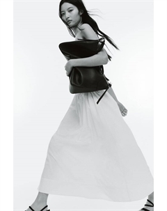 Юбка миди из хлопка, белый H&m