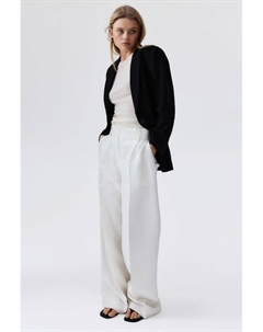 Блейзер из льняной смеси, черный H&m