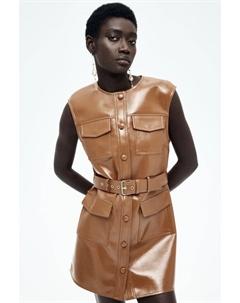 Платье-Карго с покрытием, коричневый H&m