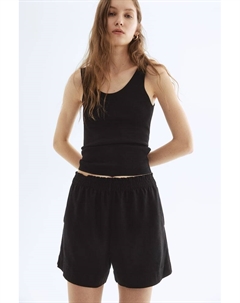 Шорты из льняной смеси, черный H&m