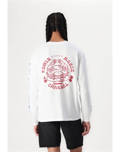 Топ с длинными рукавами MUSIC CHANNEL UNISEX, белый Edwin