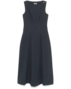 Платье макси без рукавов, синий Herno