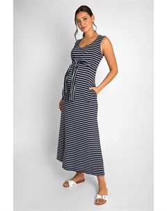 Платье макси в бретонском стиле для беременных и кормящих, синий Jojo maman bébé