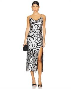 Платье innessa с капюшоном черного цвета в стиле «деворе», черный Milly