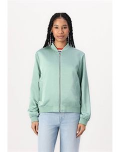 Куртка-бомбер FEMININE COLLAR JACKET, зеленый Tom tailor