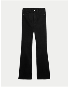 Джинсы Magic Shaping Slim Flare с высокой талией, черный Marks & spencer