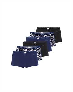 Короткие трусы, набор из 6 шт GO Crush, цвет Schwarz / Blau Sloggi