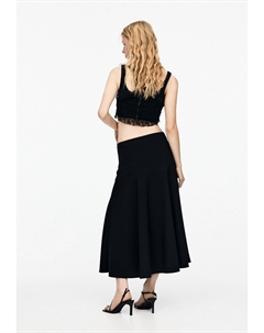 Юбка А-силуэта FLOUNCE- MIDI, черный Pull & bear