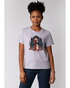 Футболка с принтом, фиолетовый Watapparel