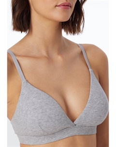 Треугольный бюстгальтер, серый Schiesser