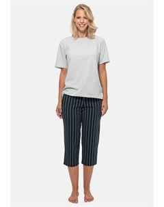 Пижамный комплект SET, серый Schiesser