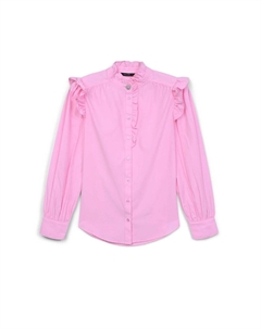 Блузка на пуговицах FRILL BOTTONE GIOIELLO, светло-розовый Calliope