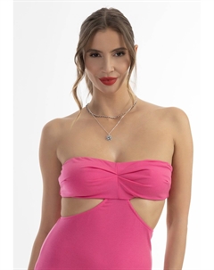 Платье из джерси MIDI MIT CUT-OUTS TYLIN, розовый Faina