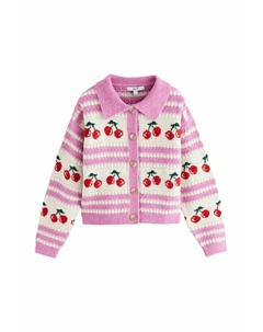 Кардиган GRAPHIC WITH COLLAR, розовый Next