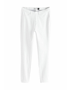 Зауженные джинсы CROPPED, молочный Next