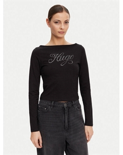 Блузка облегающего кроя 50537227, черный Hugo