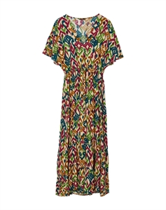 Платье макси KIMONO CON BALZA, бежевый Calliope