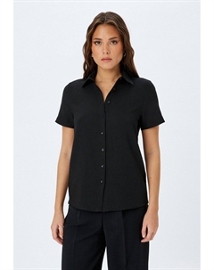 Блузка на пуговицах SHORT SLEEVE, черный Koton